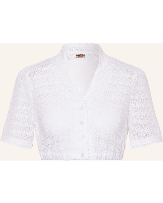 BERWIN & WOLFF Berwin & Wolff Dirndlbluse Aus Spitze weiss