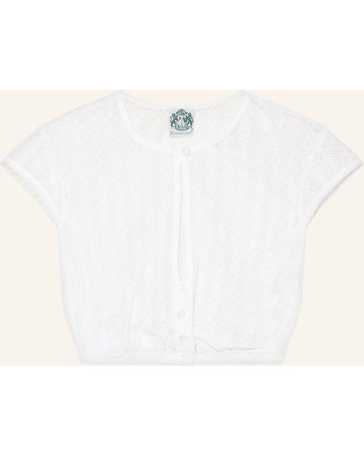 hammerschmid Hammerschmid Dirndlbluse Dunja Aus Spitze weiss