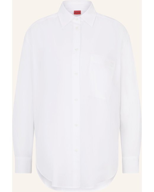 HUGO Hugo Hemdbluse The Oversize Shirt weiss