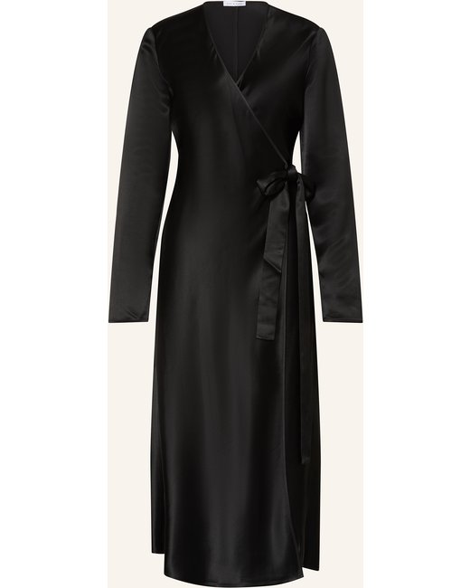 Mrs & HUGS Mrs & Hugs Wickelkleid Aus Satin schwarz