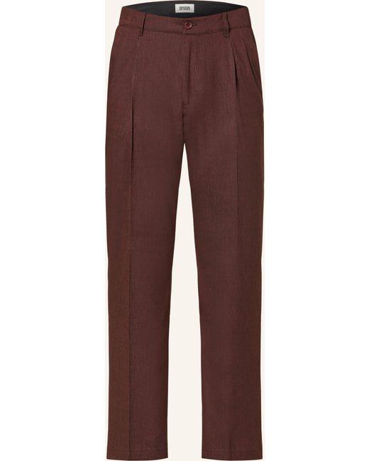drykorn Drykorn Anzughose Leek Regular Fit Mit Leinen rot