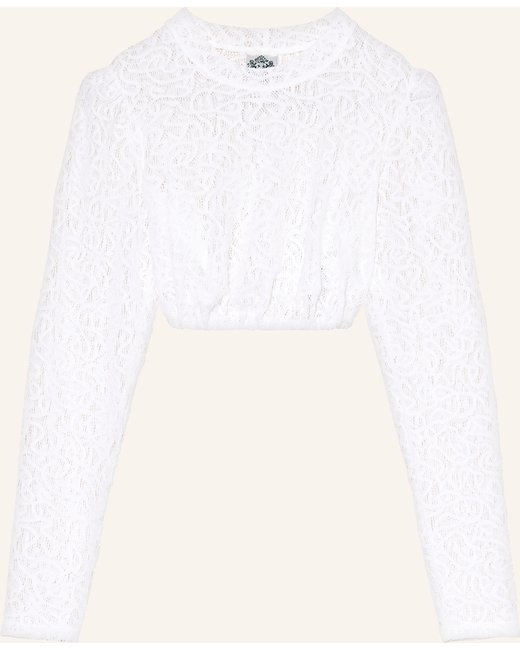 hammerschmid Hammerschmid Dirndlbluse Alina Aus Spitze weiss