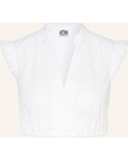 hammerschmid Hammerschmid Dirndlbluse Anja Mit Spitze weiss