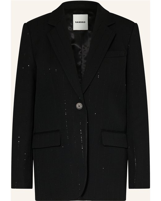 sandro Sandro Blazer Mit Pailletten schwarz