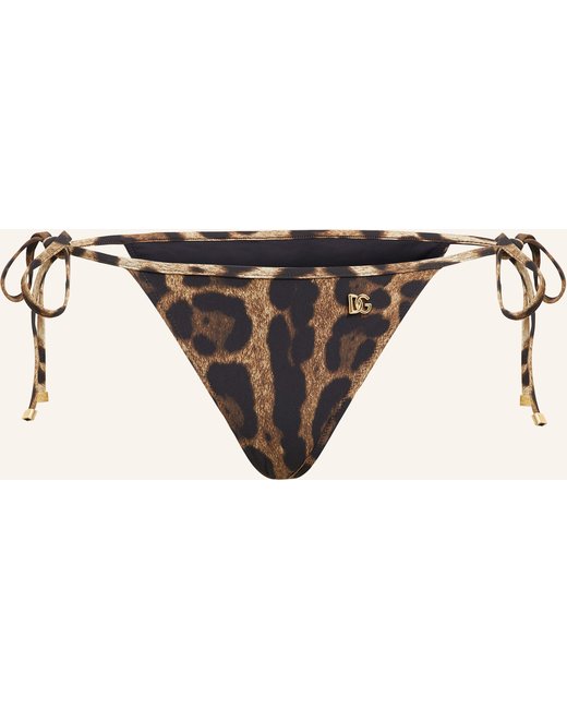 Dolce & Gabbana Dolce & Gabbana Triangel-Bikini-Hose Leo New braun