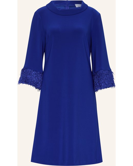 Joseph Ribkoff Joseph Ribkoff Kleid Mit 3/4-Arm Und Fransen blau