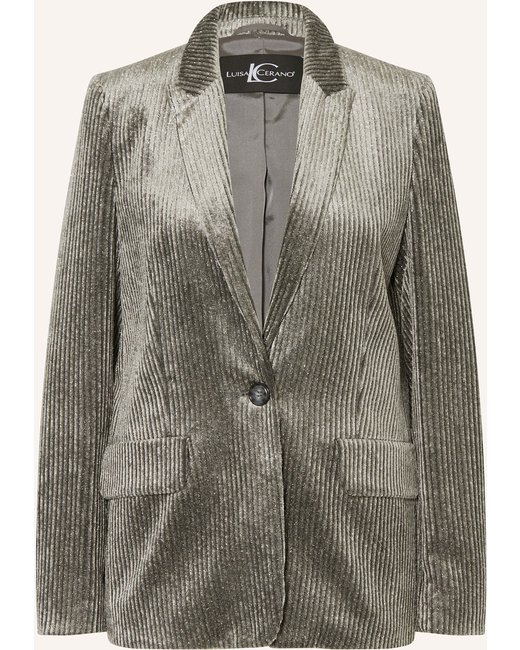 LUISA CERANO Luisa Cerano Cordblazer Mit Glitzergarn grau