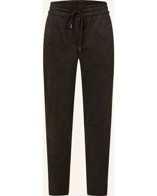 Juvia Juvia Hose Im Jogging-Stil In Lederoptik schwarz