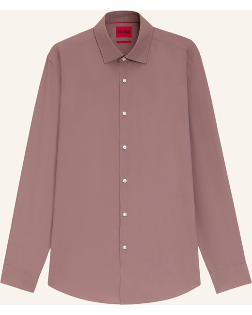 HUGO Hugo Business Hemd Kenno Slim Fit braun