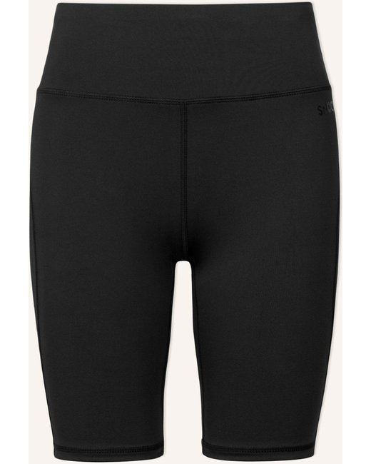 Snocks Snocks High Waist Radler Hose schwarz