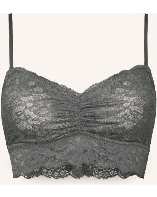 Snocks Snocks Spitzen-Bustier grau