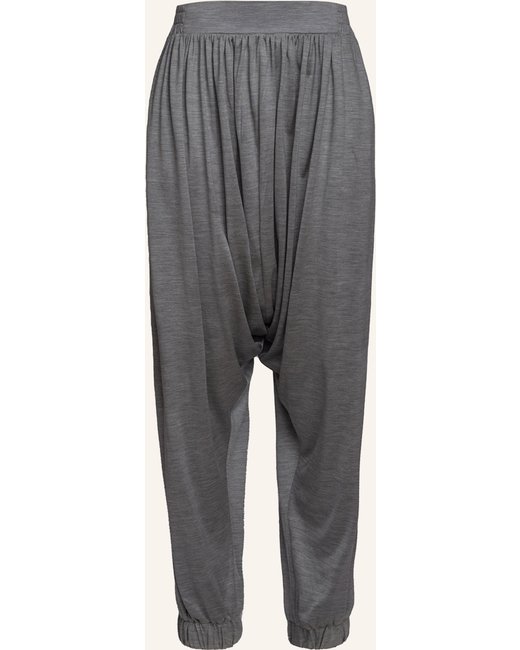 Helene Galwas Helene Galwas Sarouel Hose Aus Seidenjersey Ingrid grau