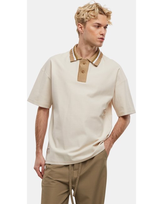 Another Cotton Lab Another Cotton Lab ACL Knit Collar Oversized Polo