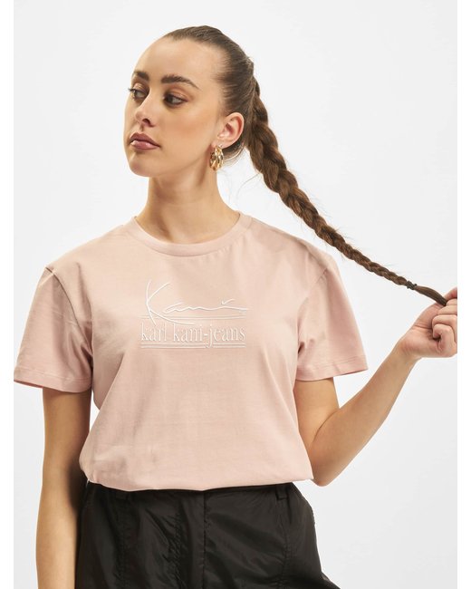 Karl Kani Karl Kani KW221-012-1 Signature KKJ Tee rose