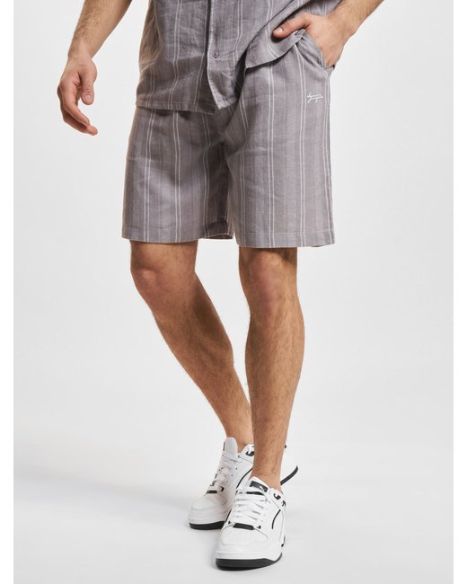 Denim Project Denim Project Stripe Linen Blend Short