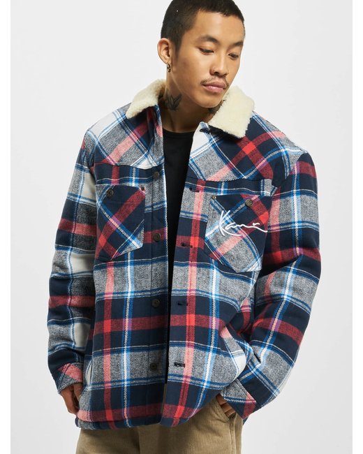 Karl Kani Karl Kani KM223-017-1 Chest Signature Heavy Flannel Shirt Jacket