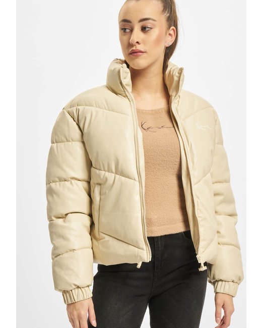 Karl Kani Karl Kani Chest Signature Fake Lather Puffer Jacket