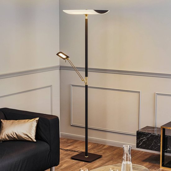 Rothfels Charlin LED-Deckenfluter schwarz messing