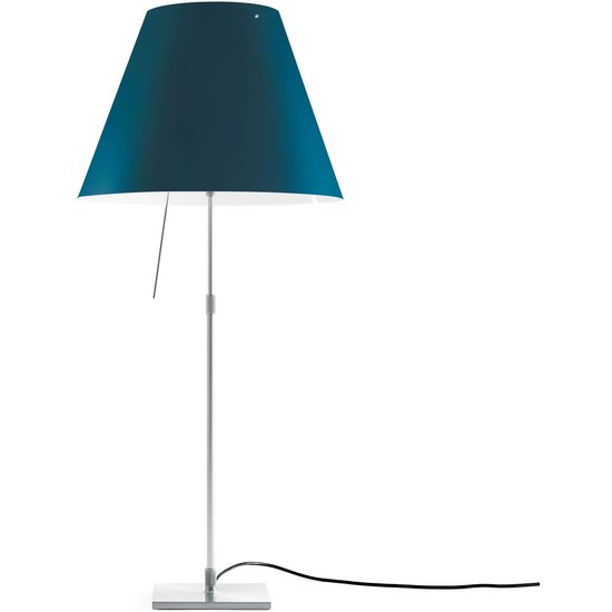 Luceplan Costanza Tischlampe D13i aluminium/blau