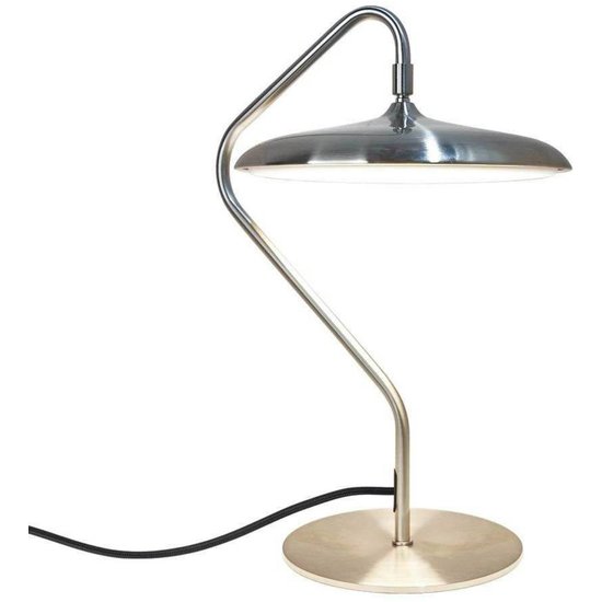 LED-Tischleuchte Artist, stahlfarben, Höhe 41 cm, Edelstahl