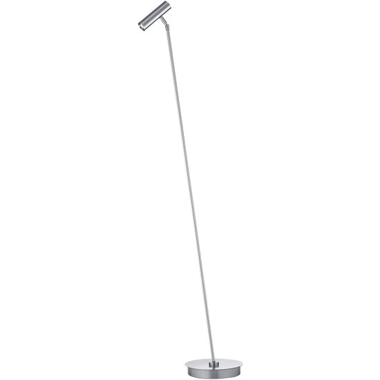 LED-Stehleuchte Tom Pro, nickel matt, 1-flammig, CCT, Dimmer