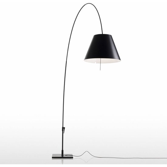 Luceplan Lady Costanza Bogenlampe, schwarz, dimmbar
