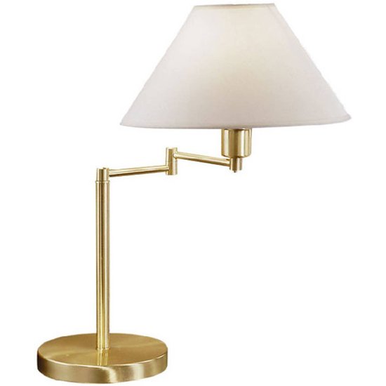 Tischleuchte Hilton, schwenkbar, messing