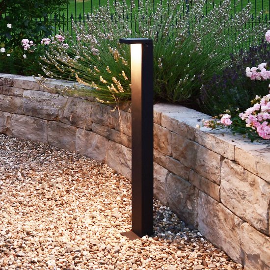 LED-Wegeleuchte Lerna 1000 dunkelgrau Höhe 100 cm 7,4 W CCT