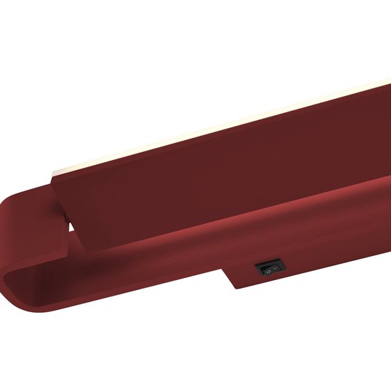 LED-Wandleuchte Box, drehbar, indischrot