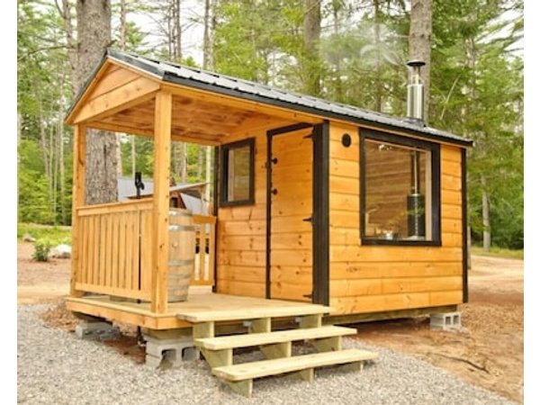 Modern Glamping Cabin with Hot tub