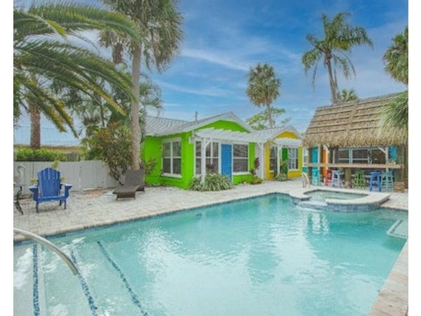 The Seaside Cottages Are Located Just Across The Street From Indian Rocks Beach!