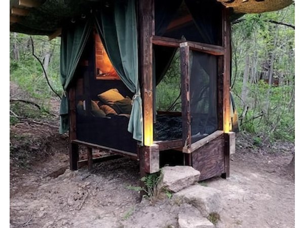 Glamping Retreats with Dinner Included at this Amazing West Baden Springs Tree House Rental