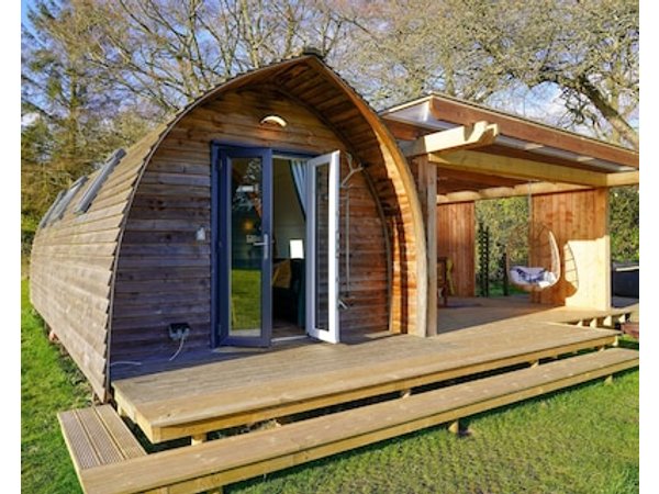 Luxury Glamping Cabin With Swedish Wood Fired Tub