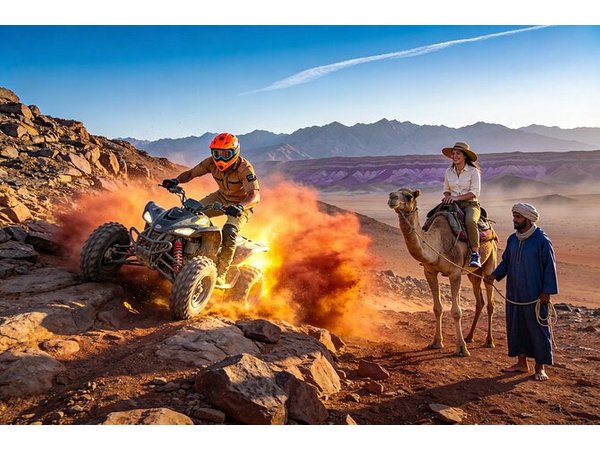 Agafay Desert Sunset: Camel, Quad & Dinner Show from Marrakech