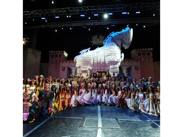 Fire of Anatolia at Ancient Theatre Aspendos from Antalya