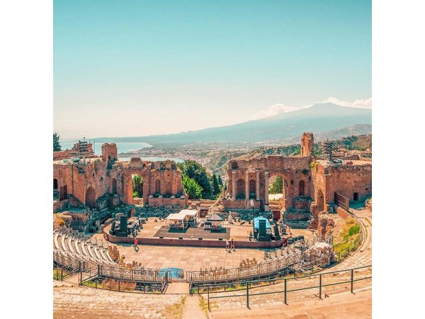 Private Etna & Taormina Tour, from Palermo area & Cefalù