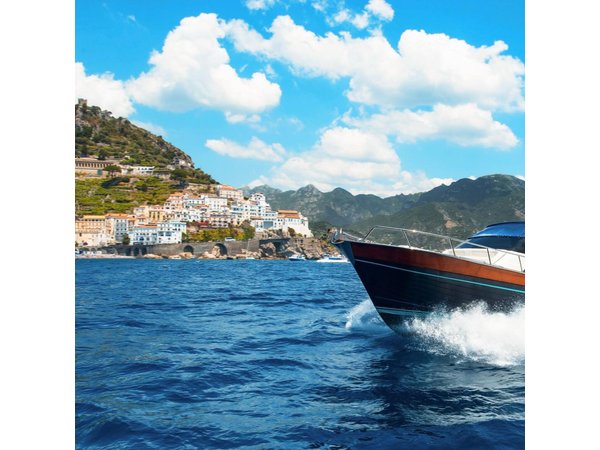 Amalfi Coast Boat Tour With Pickup from Sorrento Area Hotels
