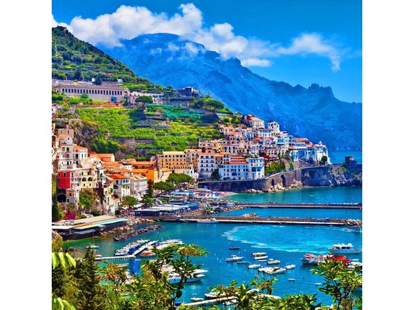 Explore Pompeii & Amalfi in One Day from Naples with Free Time