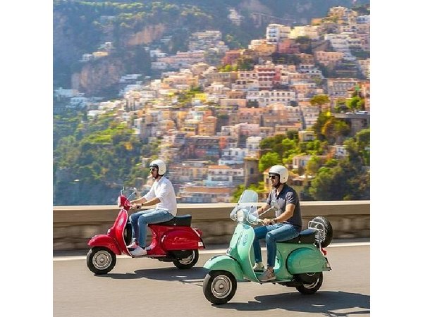 Self driven private audioguided Amalfi Coast Vespa Tour