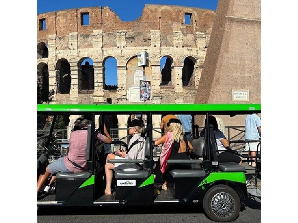 Golf Cart Tour in Rome with Traditional Gelato Degustation
