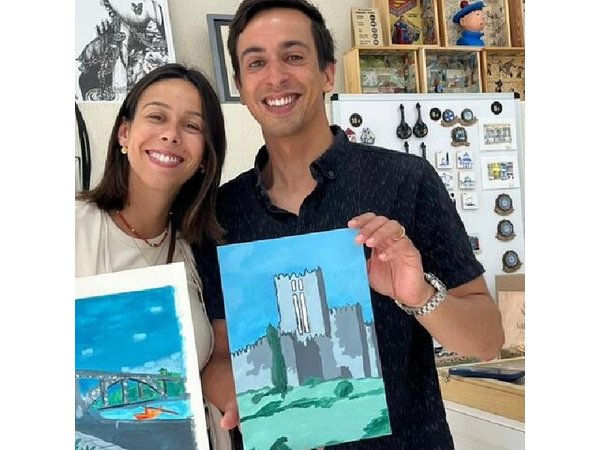Downtown Porto Acrylic Painting Workshop for Groups or Individual