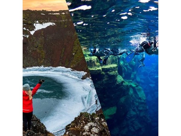 Golden Circle & Silfra Fissure Snorkeling Day Tour from Reykjavik