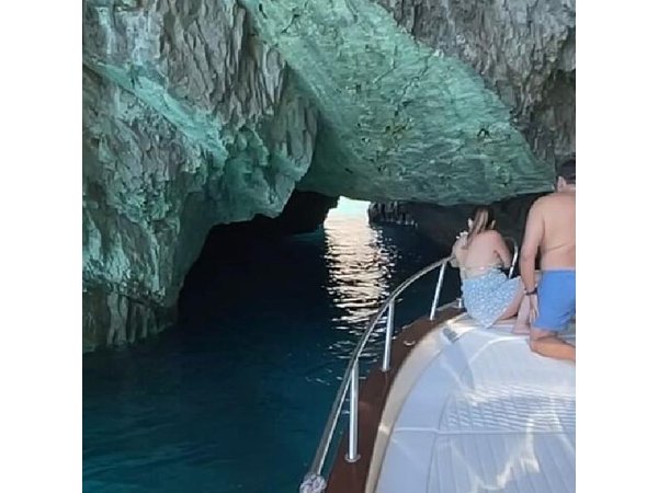 From Naples Boat trip to Capri visit to the city swim stop