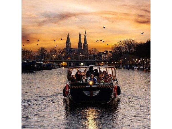 Amsterdam Evening (Sunset) Canal Cruise with optional drinks