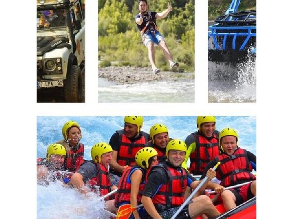 Antalya/Belek : Combo Rafting,Jeep&Buggy Safari ,Zipline(5 in 1 )