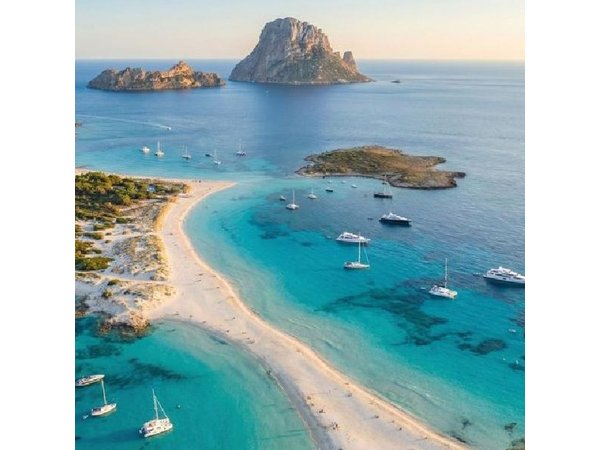 San Antonio to Formentera and Es Vedrà Day Boat Tour with Meals