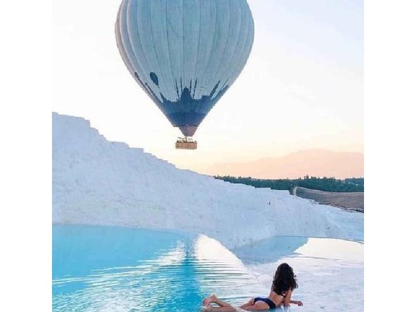 From Antalya Pamukkale Hot Air Balloon Flight with Lunch