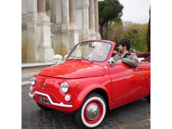 Convertible Fiat 500 Tour in Rome with Professional Photos