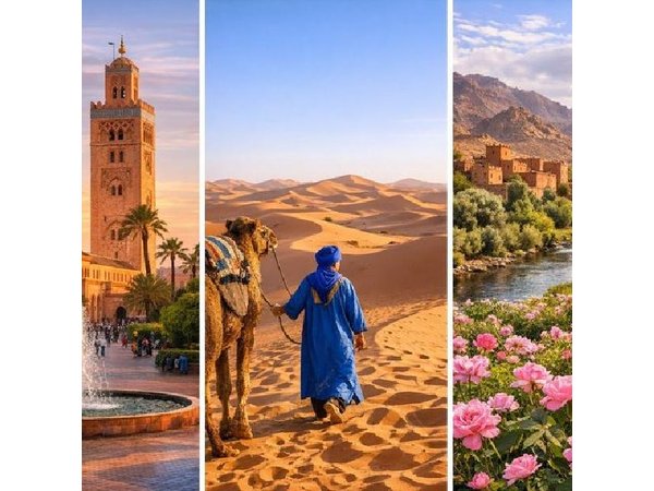 Marrakech to Fes Sahara Desert Tour & overnigyt Camp & Camel ride