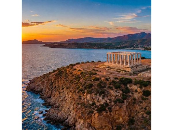 Private Temple of Poseidon Sunset & Athens Riviera Dinner